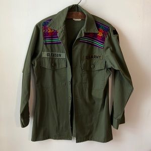 Pamela V embroidered military jacket